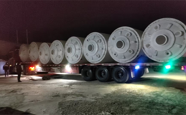 通渭锥底桶交付现场